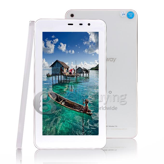 Nextway T6 MTK6572 Dual Core 6.5 Inch Android 4.2 OS Tablet PC 512MB RAM 4GB ROM Capacitive Touch Screen 800*480 - White