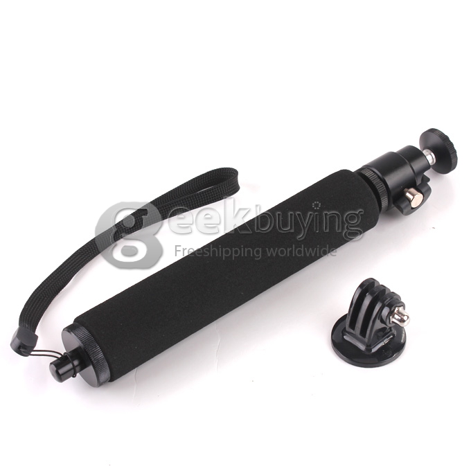 Outdoor Stainless Extendable Handheld Monopod with Tripod Mount Adapter for Gopro Hero 3 3+ - Black
