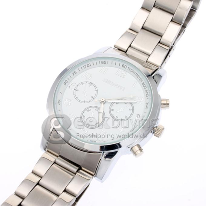 ZHONGYI Alloy Analog Quartz Business Men's Watch - White
