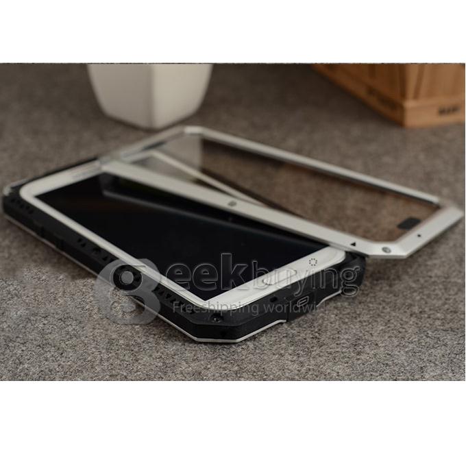 New Brand Weather/Dirt/Shockproof Protective Case with Gorilla Glass for Sumsung Galaxy Note 2 II N7100 - Silver