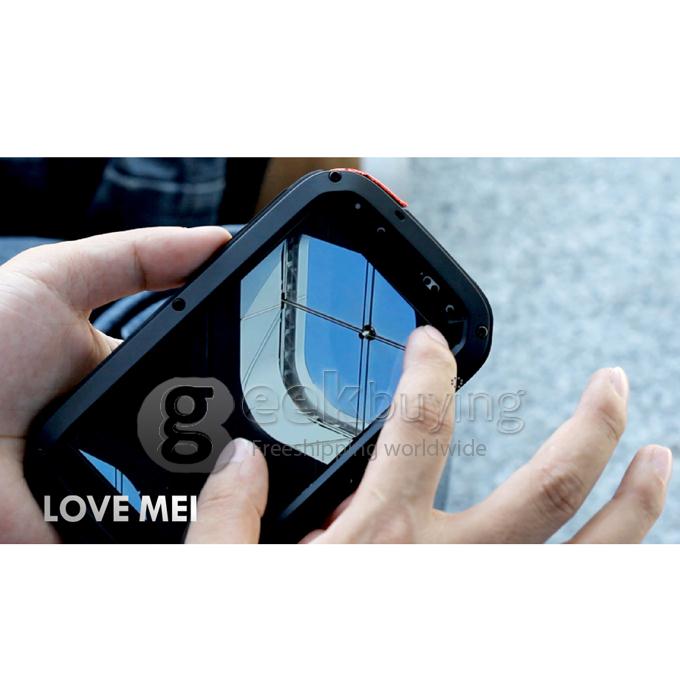 LOVE MEI Weather/Dirt/Shockproof Protective Case for Samsung Galaxy S4 IV i9500 - Gold