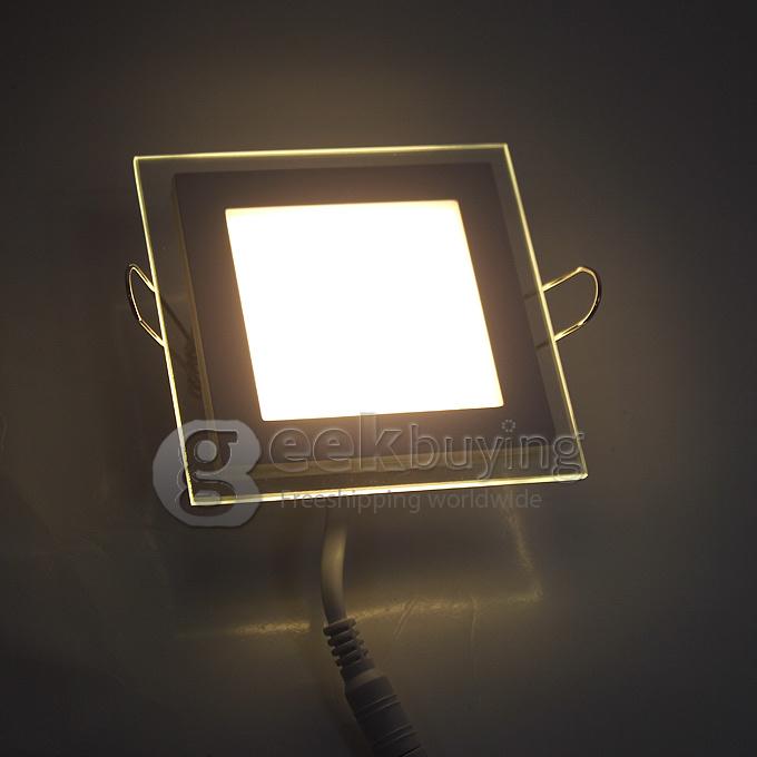 JOYDA-BL06F-WH 10*2835SMD 590LM 3000K 6W Warm White Square LED Panel Light with Aluminium Frame(AC 85-265V)