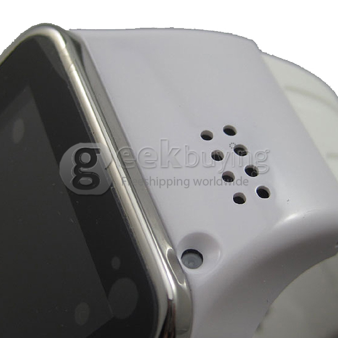 S2 1.54 Inch Touch Screen Watch Phone Smart Watches for Android IOS Sync Phonebook,Call,SMS,Anti Lost - White