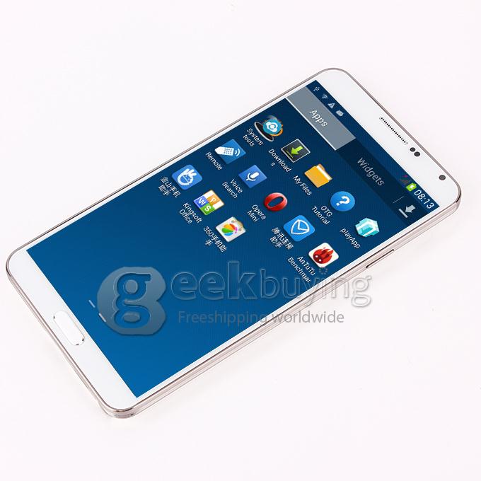 NO.1 N3 5.7Inch IPS HD Screen MTK6589 Quad Core 1.5GHz 1GB+8GB 12.6MP Camera Android 4.2 Air gesture/Eye induction/OTG/write with 3G/GPS - White