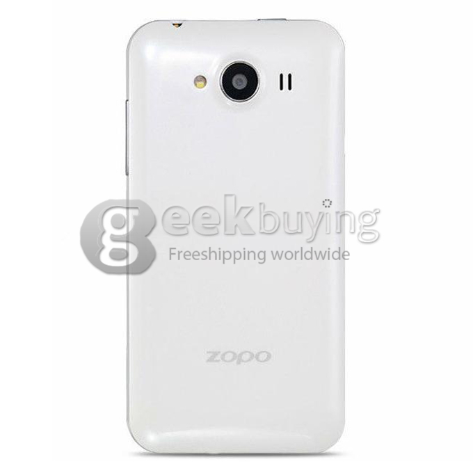 ZOPO ZP600+ 4.3Inch Glass-free 3D Screen MTK6582 Quad Core 1.3GHz 1GB+4GB 5.0MP Camera Android 4.2 3G/GPS/OTG/Wifi - White