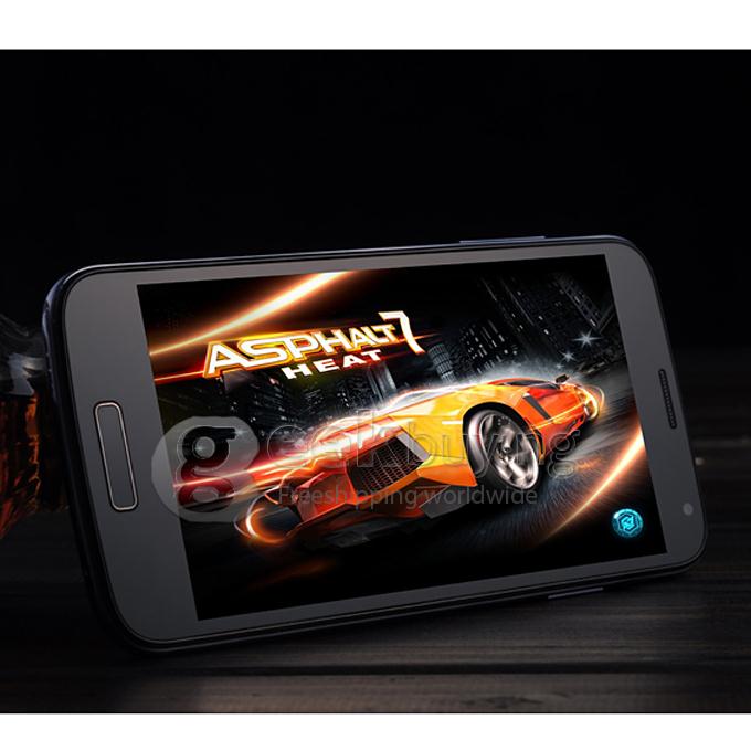 W500 5.0inch IPS FWVGA Capacitive Screen MTK6582 Quad Core 1.3GHz Smartphone 512MB/4GB 5.0MP Camera Android4.2 3G/GPS - Black