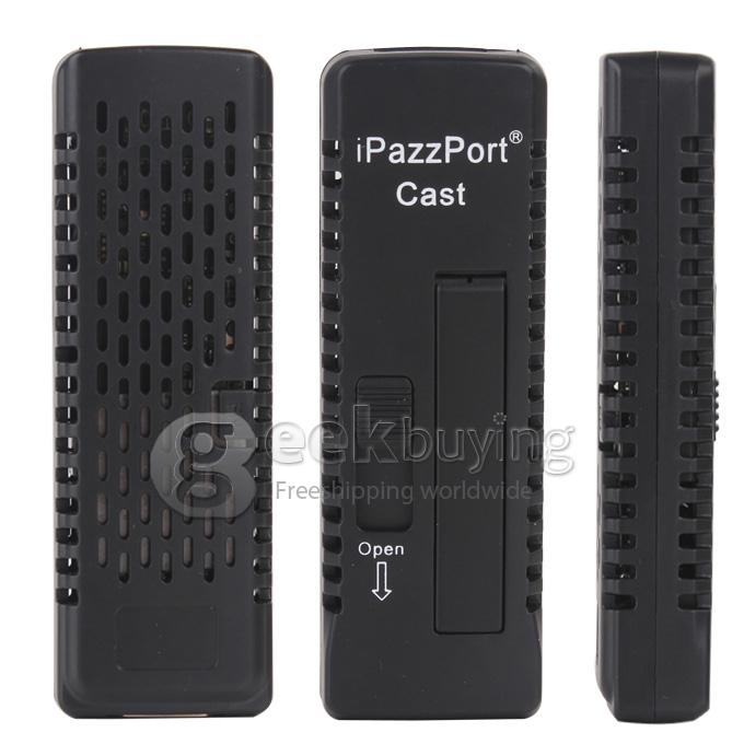 iPazzPort Cast Miracast dongle with DLNA&Airplay Mini USB Android OS - Black