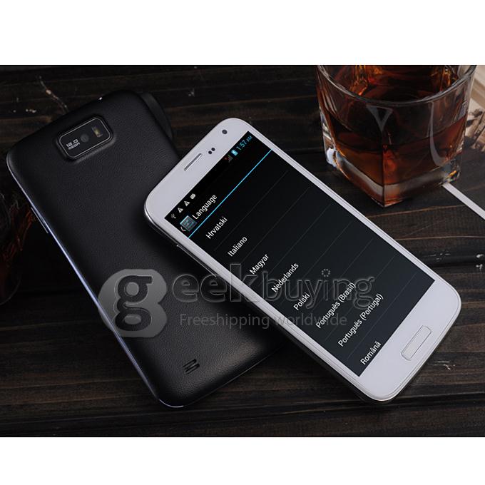 W500 5.0inch IPS FWVGA Capacitive Screen MTK6582 Quad Core 1.3GHz Smartphone 512MB/4GB 5.0MP Camera Android4.2 3G/GPS - Black