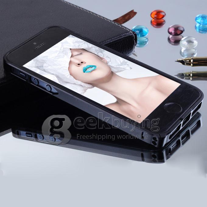 Ultra-Thin 0.7mm Aluminum Metal Frame Bumper Case Cover for iPhone 5 5S - Silver