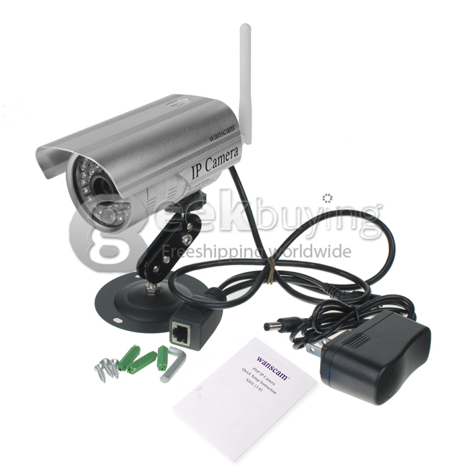 Wanscam P2P-JW0011 640 x 480 Outdoor Waterproof MJPEG CMOS Sensor Wireless IP Camera with Night Vision and Motion Detection Alarm