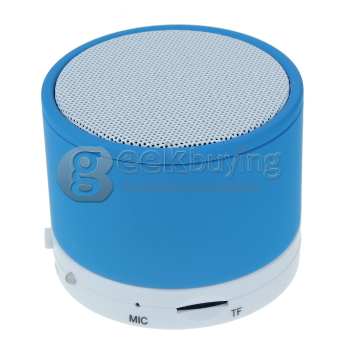 Fashion Portable Rechargeable Wireless Bluetooth 4.0+EDR Portable Mini Speaker with Mic TF for Phone/Mp3/PC - Blue