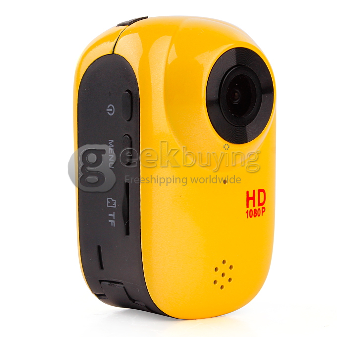SJ1000 1.5Inch 140 Degree A+ Wide Angle 1920 x 1080 H.264 Outdoor Sports Home Security Deep-water Probing HD DV/CAR DVR /Camera Multiple Languages with 17 Kinds of Original Gadgets(Yellow)