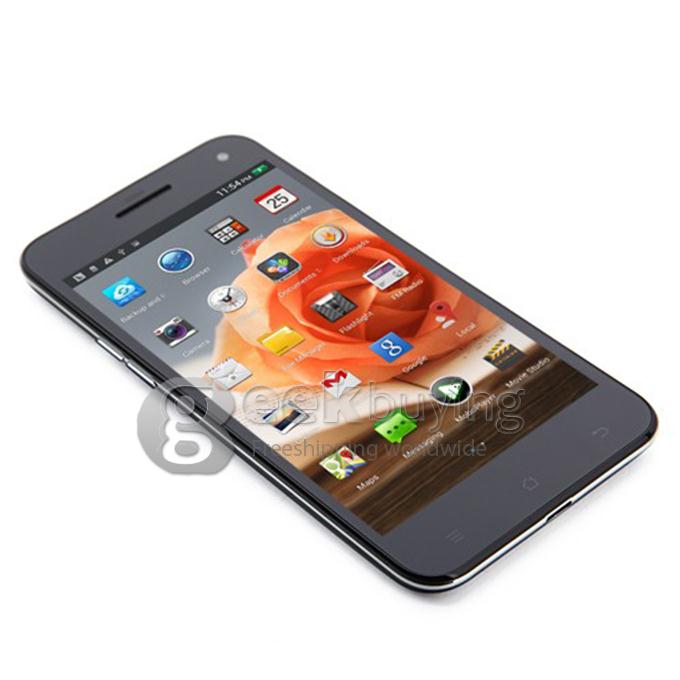 JIAKE JK10 MTK6582 Quad Core 1.3GHz 5.0Inch Gorilla Glass OGS Screen Android4.2 1GB+4GB NFC/OTG/3G/GPS Smartphone - Black