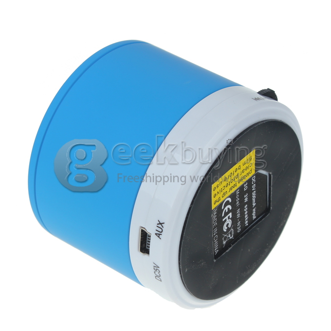 Fashion Portable Rechargeable Wireless Bluetooth 4.0+EDR Portable Mini Speaker with Mic TF for Phone/Mp3/PC - Blue