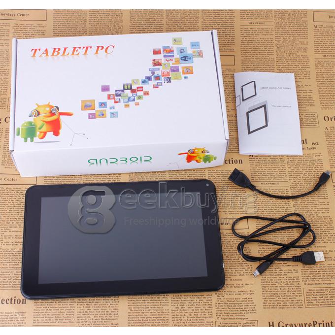 T923II Allwinner A23 1.5GHz 9 inch Tablet PC Android 4.2 Dual Core Capacitive Touch Screen 800*480 1GB/8GB - Black
