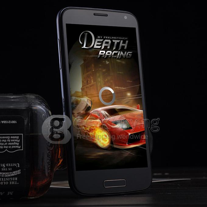 W500 5.0inch IPS FWVGA Capacitive Screen MTK6582 Quad Core 1.3GHz Smartphone 512MB/4GB 5.0MP Camera Android4.2 3G/GPS - Black