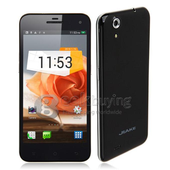 JIAKE JK10 MTK6582 Quad Core 1.3GHz 5.0Inch Gorilla Glass OGS Screen Android4.2 1GB+4GB NFC/OTG/3G/GPS Smartphone - Black