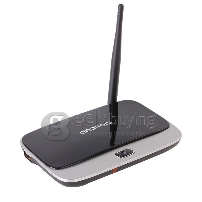 CS918 TV BOX RK3188T Bluetooth V4.0 External Wifi Antenna Ethernet Port Android 4.2 OS - Black