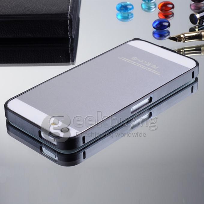 Ultra-Thin 0.7mm Aluminum Metal Frame Bumper Case Cover for iPhone 5 5S - Silver