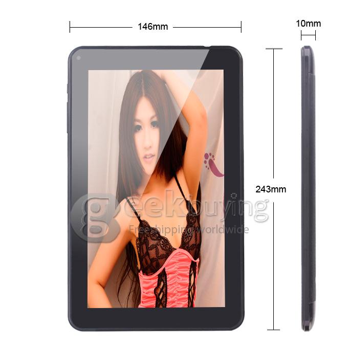 T923II Allwinner A23 1.5GHz 9 inch Tablet PC Android 4.2 Dual Core Capacitive Touch Screen 800*480 1GB/8GB - Black