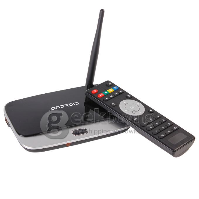 CS918 TV BOX RK3188T Bluetooth V4.0 External Wifi Antenna Ethernet Port Android 4.2 OS - Black