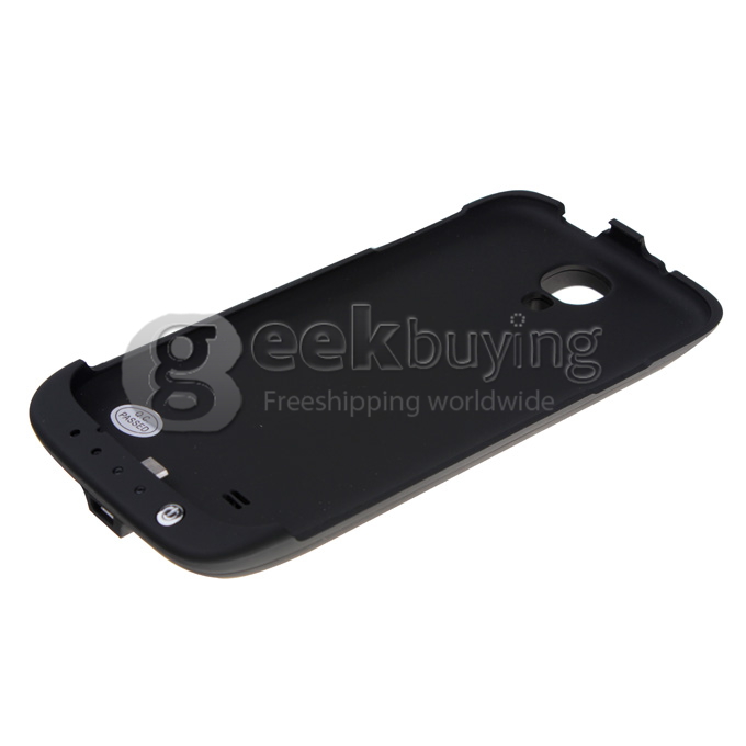 3200mAH External Backup Battery Charger Case with Stand for Samsung Galaxy S4 i9500 - Black