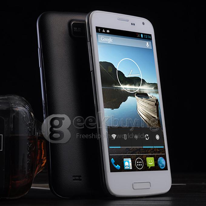 W500 5.0inch IPS FWVGA Capacitive Screen MTK6582 Quad Core 1.3GHz Smartphone 512MB/4GB 5.0MP Camera Android4.2 3G/GPS - Black