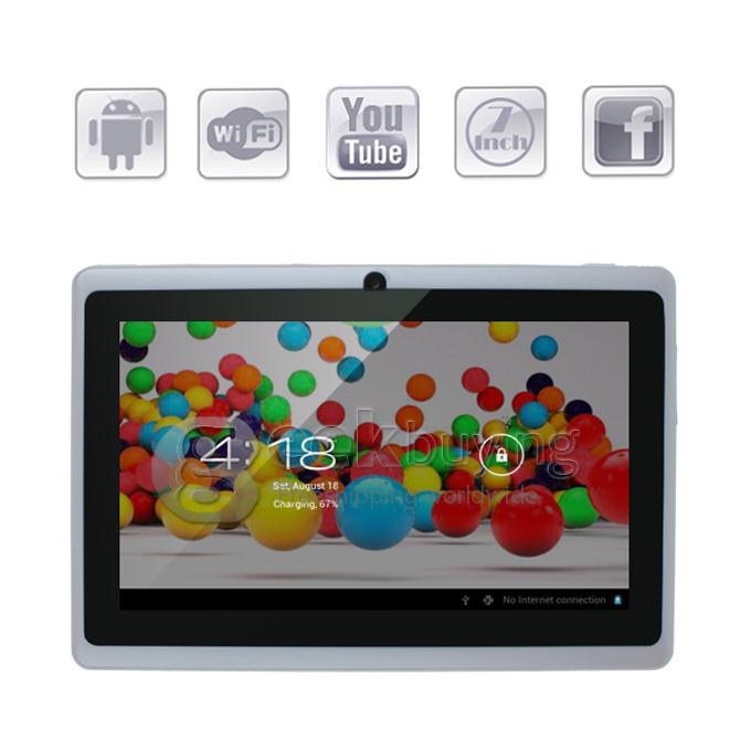Q88pro Allwinner A23 1.2GHz 7 inch Tablet PC Android 4.2 Dual Core Capacitive Touch Screen 800*480 512MB/4GB - White