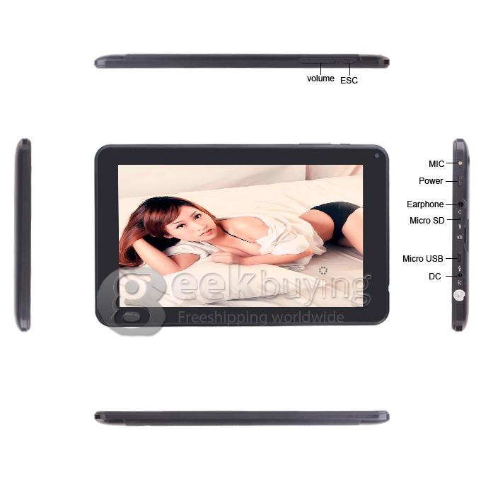 T923II Allwinner A23 1.5GHz 9 inch Tablet PC Android 4.2 Dual Core Capacitive Touch Screen 800*480 1GB/8GB - Black