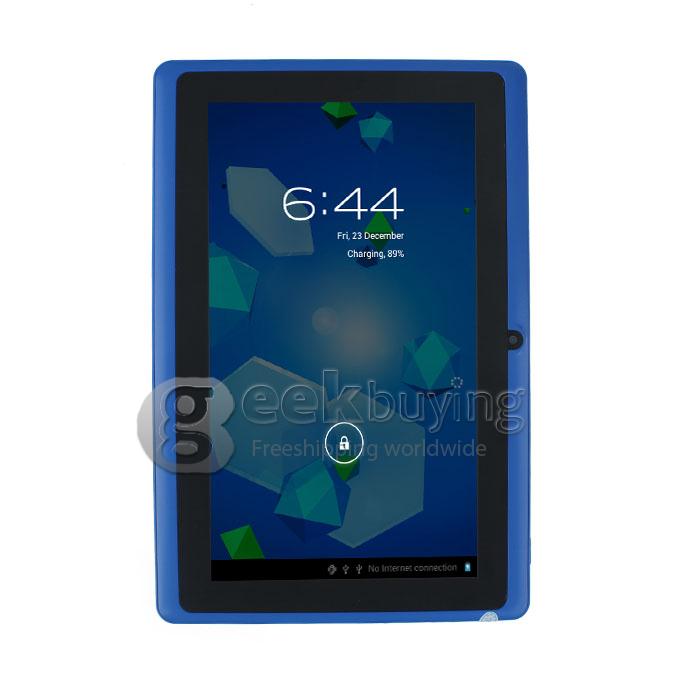 Q88pro Allwinner A23 Dual Core 7 Inch Android 4.2 OS Tablet PC 512MB RAM 4GB ROM Capacitive Touch Screen 800*480 - Blue