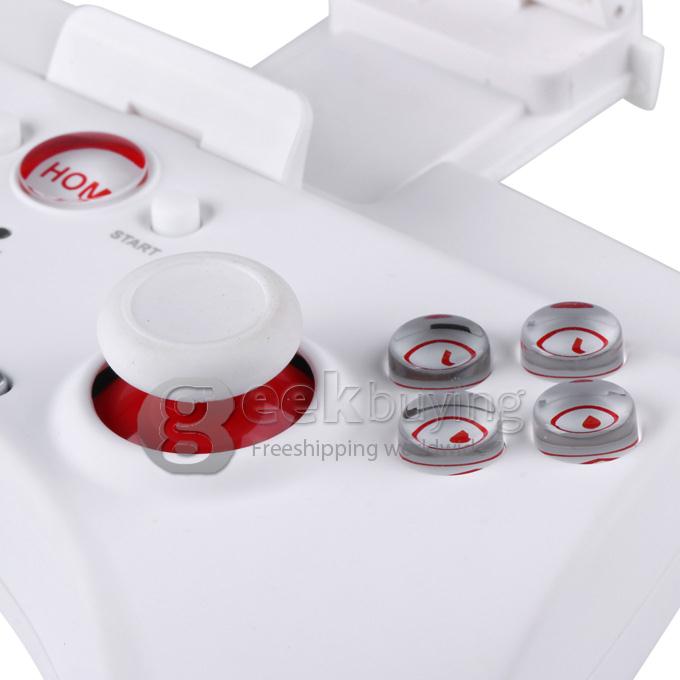 IPEGA PG-9025 Rechargeable Multimedia Bluetooth Controller with Telescopic Stand for iPod iPhone iPad Android PC Games - White