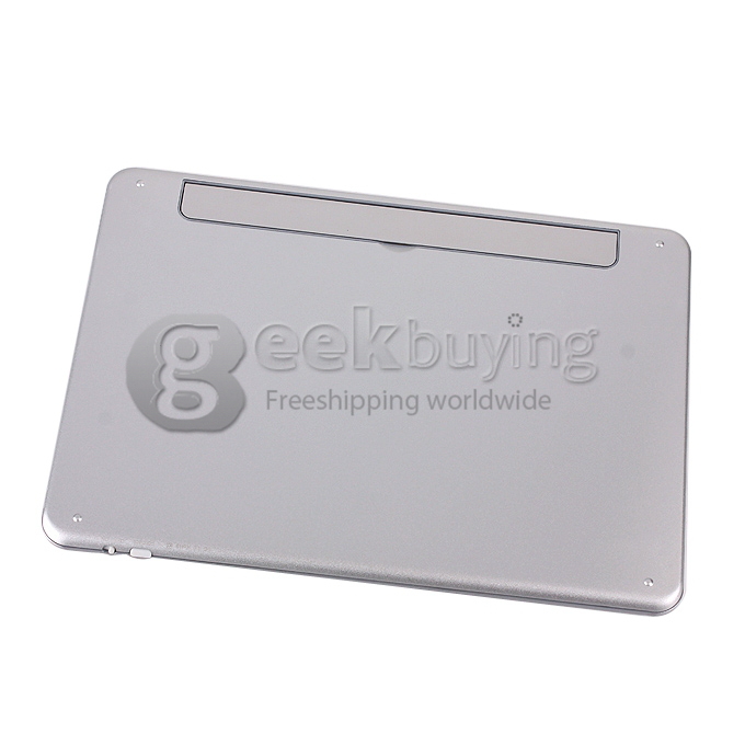 Metal Aluminum Bluetooth Wireless Keyboard Case Cover for Apple iPad 5 iPad Air - Silver