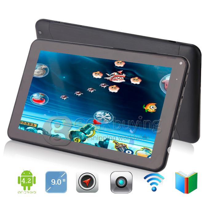 T923II Allwinner A23 1.5GHz 9 inch Tablet PC Android 4.2 Dual Core Capacitive Touch Screen 800*480 1GB/8GB - Black