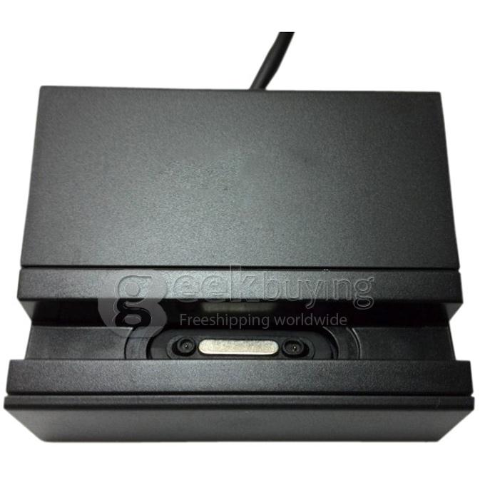 Magnetic Charger Dock Station Stand Cradle for Sony Xperia Z Ultra XL39H Z1 L39H - Black