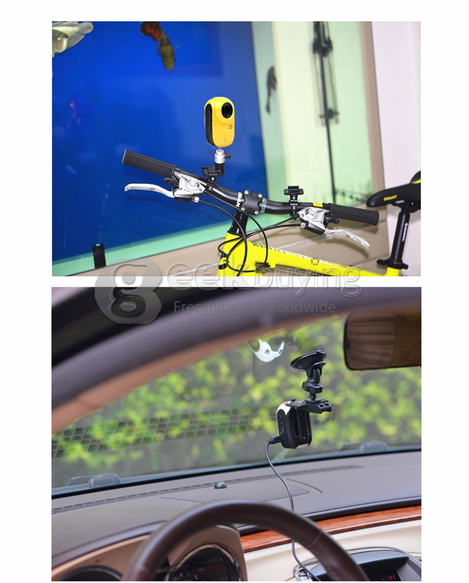 SJ1000 1.5Inch 140 Degree A+ Wide Angle 1920 x 1080 H.264 Outdoor Sports Home Security Deep-water Probing HD DV/CAR DVR /Camera Multiple Languages with 17 Kinds of Original Gadgets(Yellow)