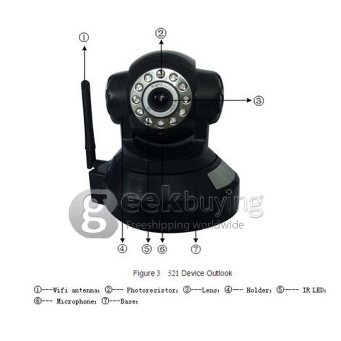 Indoor Vstarcam T7837WIP Two Way Audio H.264 PTZ 1280*720P 1.0 Mega Pixel P2P Wireless IR-CUT IP Camera with Motion Detection