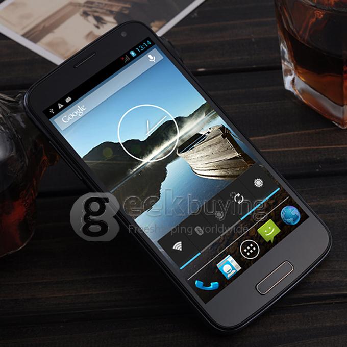 W500 5.0inch IPS FWVGA Capacitive Screen MTK6582 Quad Core 1.3GHz Smartphone 512MB/4GB 5.0MP Camera Android4.2 3G/GPS - Black