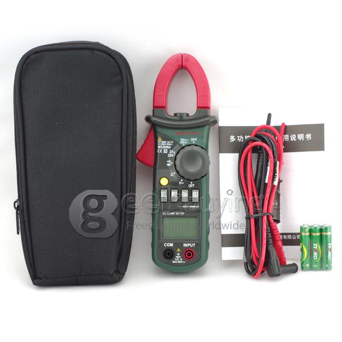 MASTECH MS2008A Mini Digital Display Clamp Meter For AC/DC Current Voltage Tester