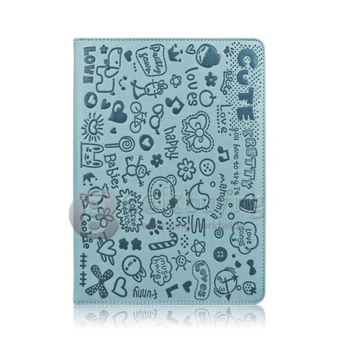 Magic Girl Pattern Ultrathin Leather Case Cover Stand Holder for Retina iPad Mini/iPad Mini 2 - Green