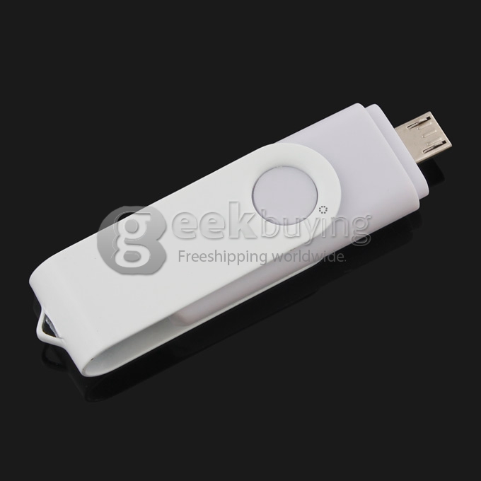 OTG External Storage Micro USB 2.0 Drive Memory Stick For Smart Phone/Tablet Pc 16G - White