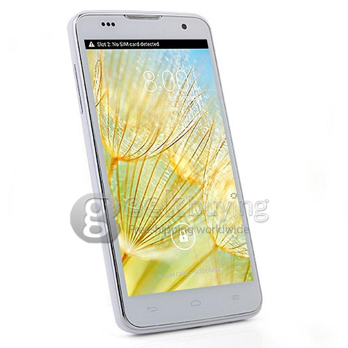 JIAKE JK12 5.0inch MTK6582 Quad Core 1.3GHz Smartphone 1GB+4GB 8.0MP Camera Android4.2 OS 3G/GPS - White
