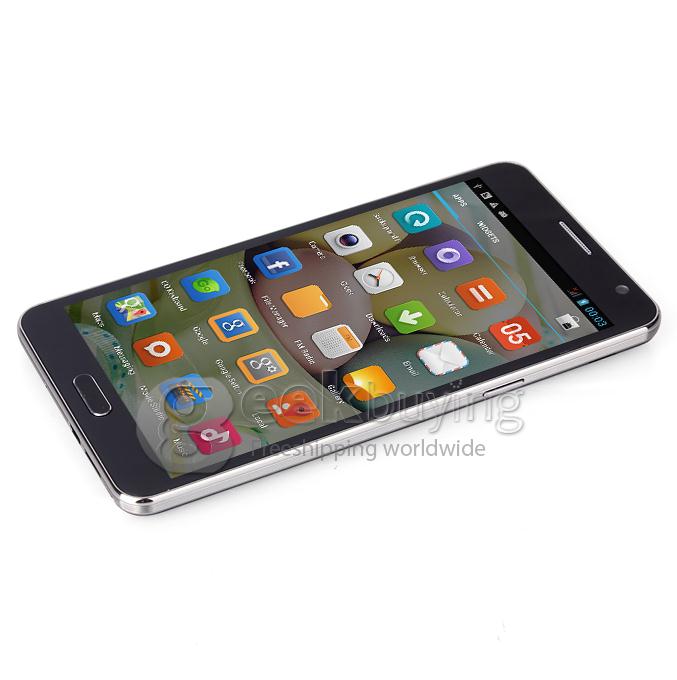 JIAKE N900W MTK6582 Quad Core 1.3GHz 5.5inch Android 4.2 OS Smartphone 1GB RAM 4GB ROM 5.0MP Camera 3G GPS - Black