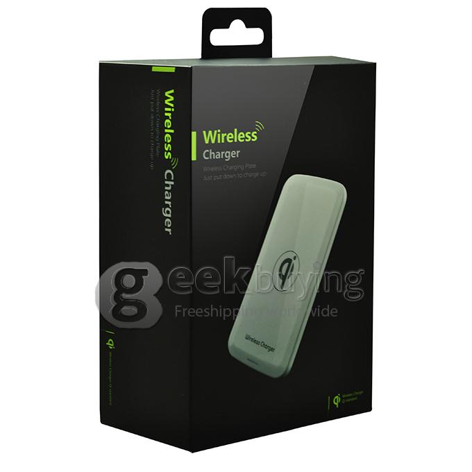 T100 New Wireless Charging Pad Qi-Enabled USB Charger Phone Charger for All Qi Compatible Devices - White