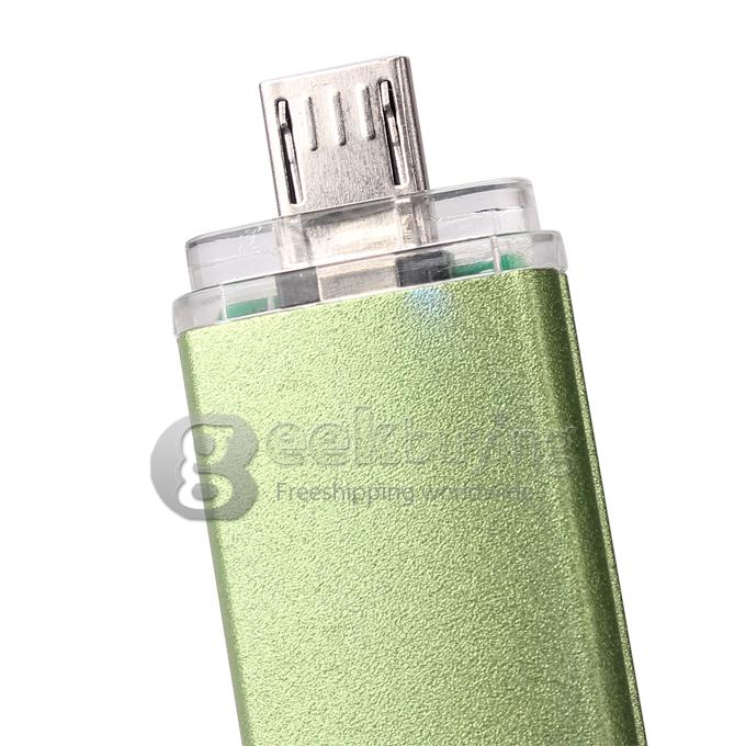 OTG External Storage Micro USB2.0 Drive Memory Stick for Smart Phone/Tablet PC 32G - Green