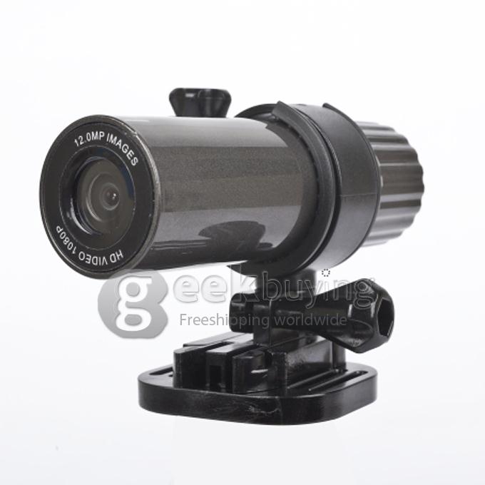 SJ72 Plastic Shell 120 Degree Angle Lens 5MP 1080P 10fps H.264 Outdoor Waterproof Sports HD DV with PC Camera Function for Windows 2000 XP Vista 7 Black