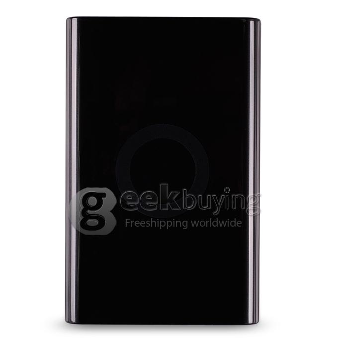 New T800 7000mAh Backup Battery Charging Pad Qi-Enabled USB Charger for All Qi Compatible Devices - Black