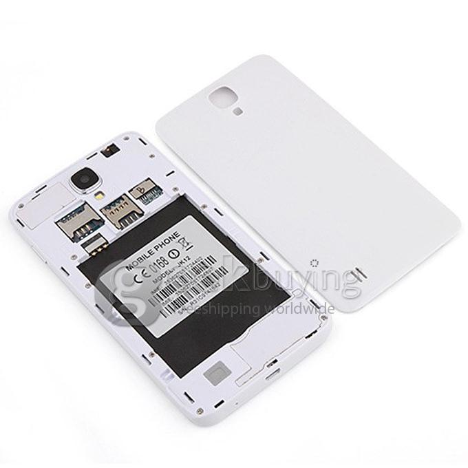 JIAKE JK12 5.0inch MTK6582 Quad Core 1.3GHz Smartphone 1GB+4GB 8.0MP Camera Android4.2 OS 3G/GPS - White