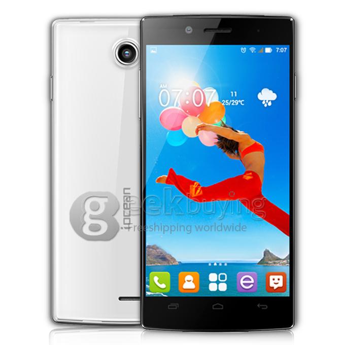 iocean X7 HD 5.0Inch IPS HD Screen MTK6582 Quad Core 1.3GHz SmartPhone 1GB+4GB 8.0MP Camera Android4.2 3G/GPS - White