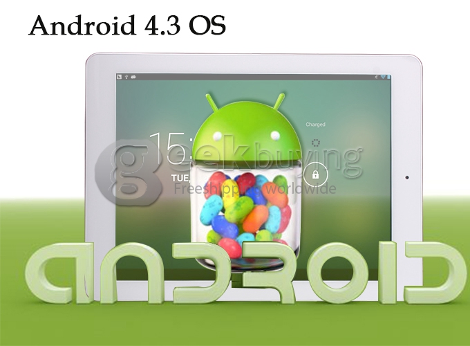 Onda V975M Amlogic M802 2.0GHz 9.7 inch Tablet PC Android 4.3 Quad Core Retina Capacitive Touch Screen 2048*1536 2G/16G