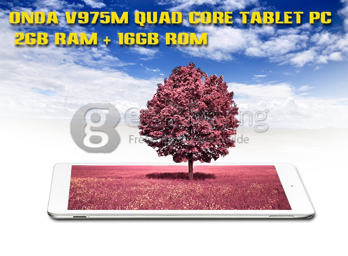 Onda V975M Amlogic M802 2.0GHz 9.7 inch Tablet PC Android 4.3 Quad Core Retina Capacitive Touch Screen 2048*1536 2G/16G